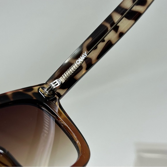 QUAY After Hours Sunglasses Black Tortoise Combo Frame Grey Gradient Fade Lenses - Picture 2 of 15